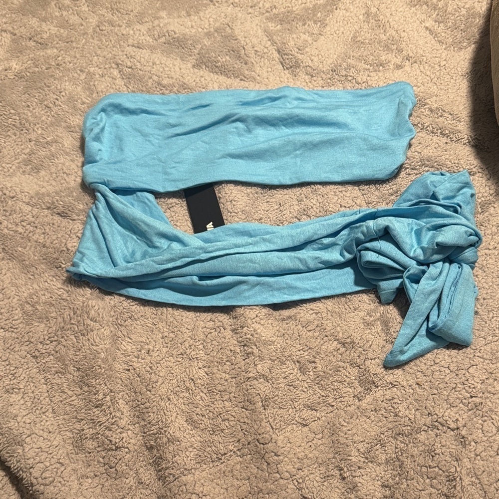 Fashion Nova Aqua Tube Top
